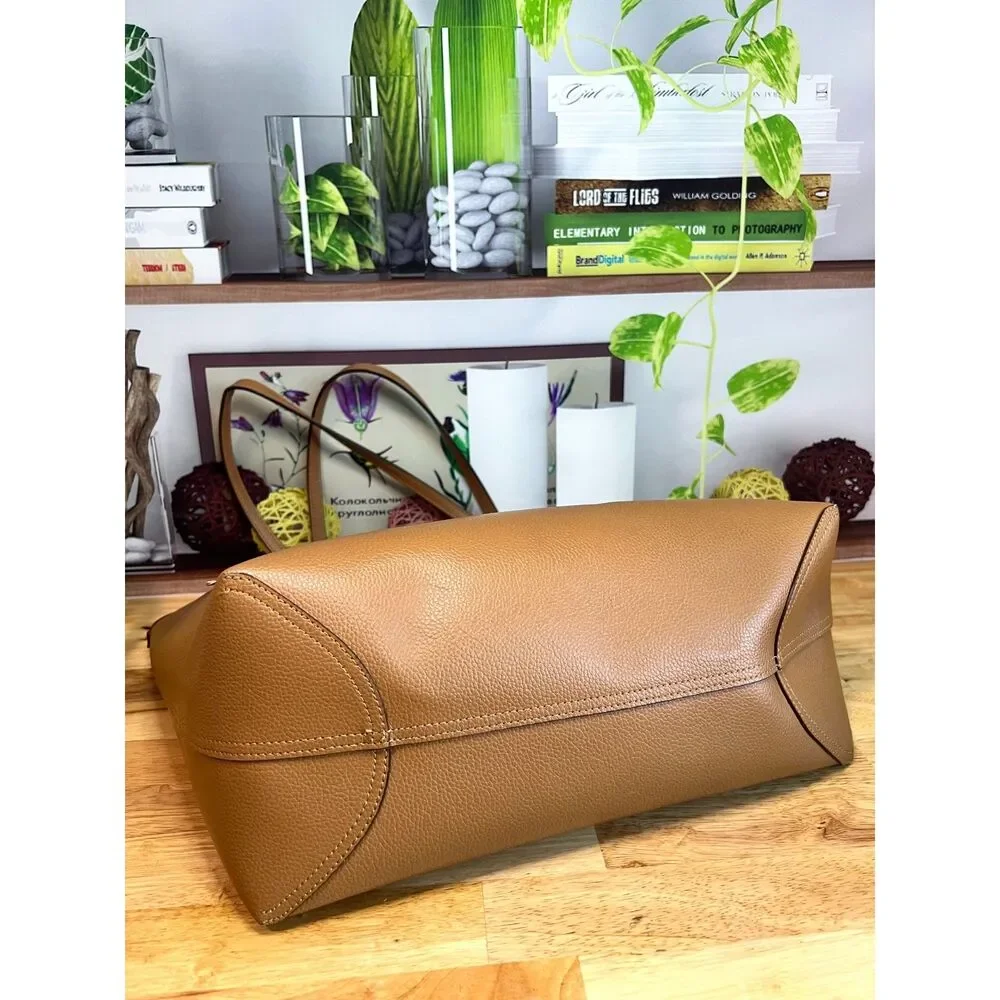 Coach City Tote Bag in Luggage Brown Leather CR111 - Picture 5 of 11